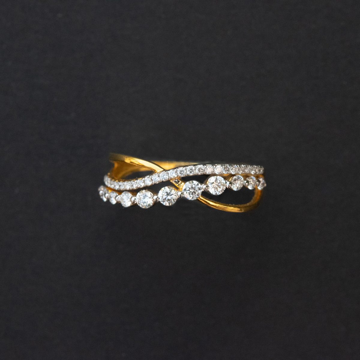 Diamond Cluster Wedding Ring