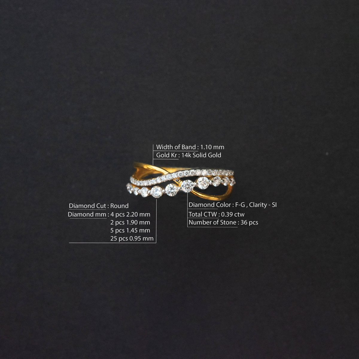 Diamond Cluster Wedding Ring