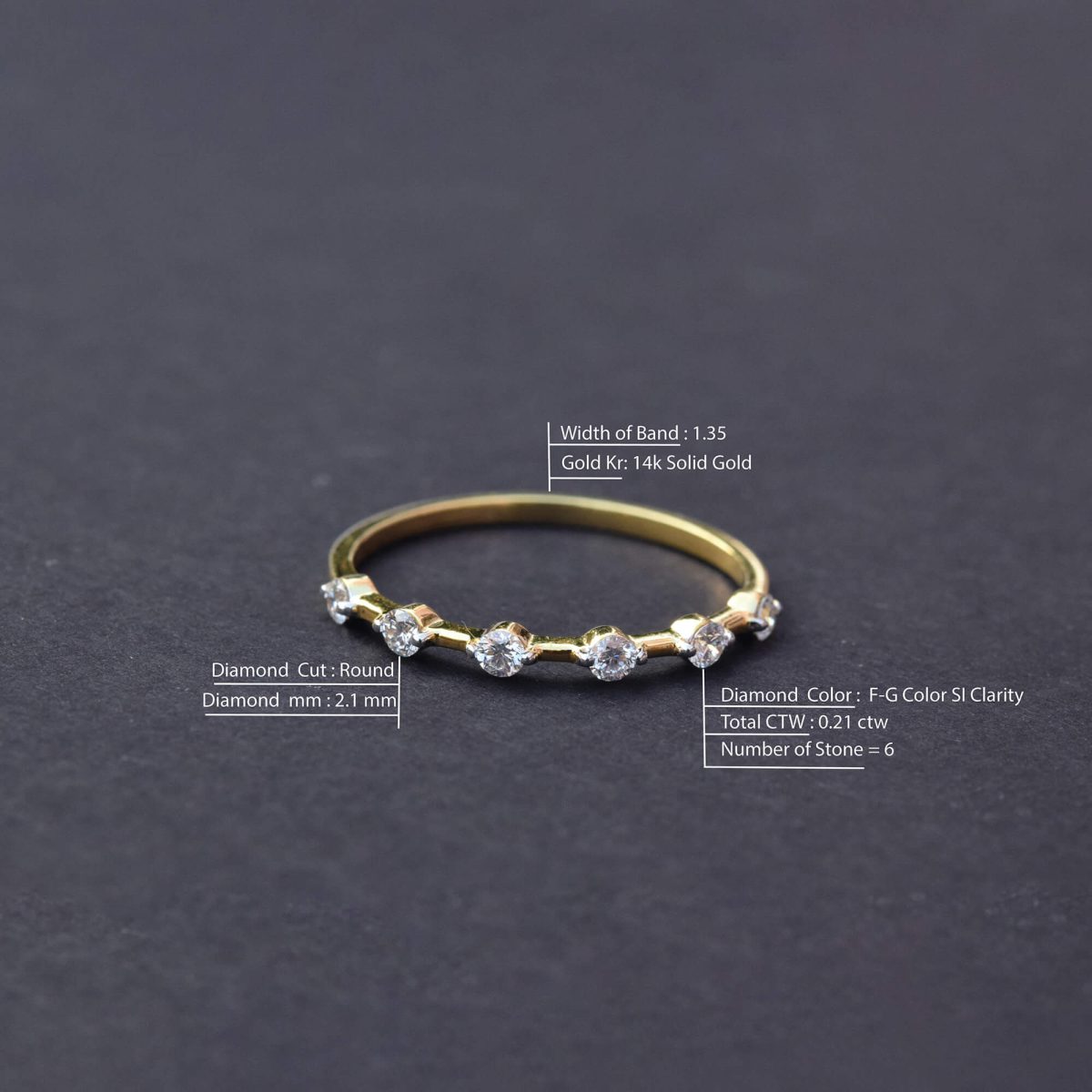 Diamond Stacking Ring