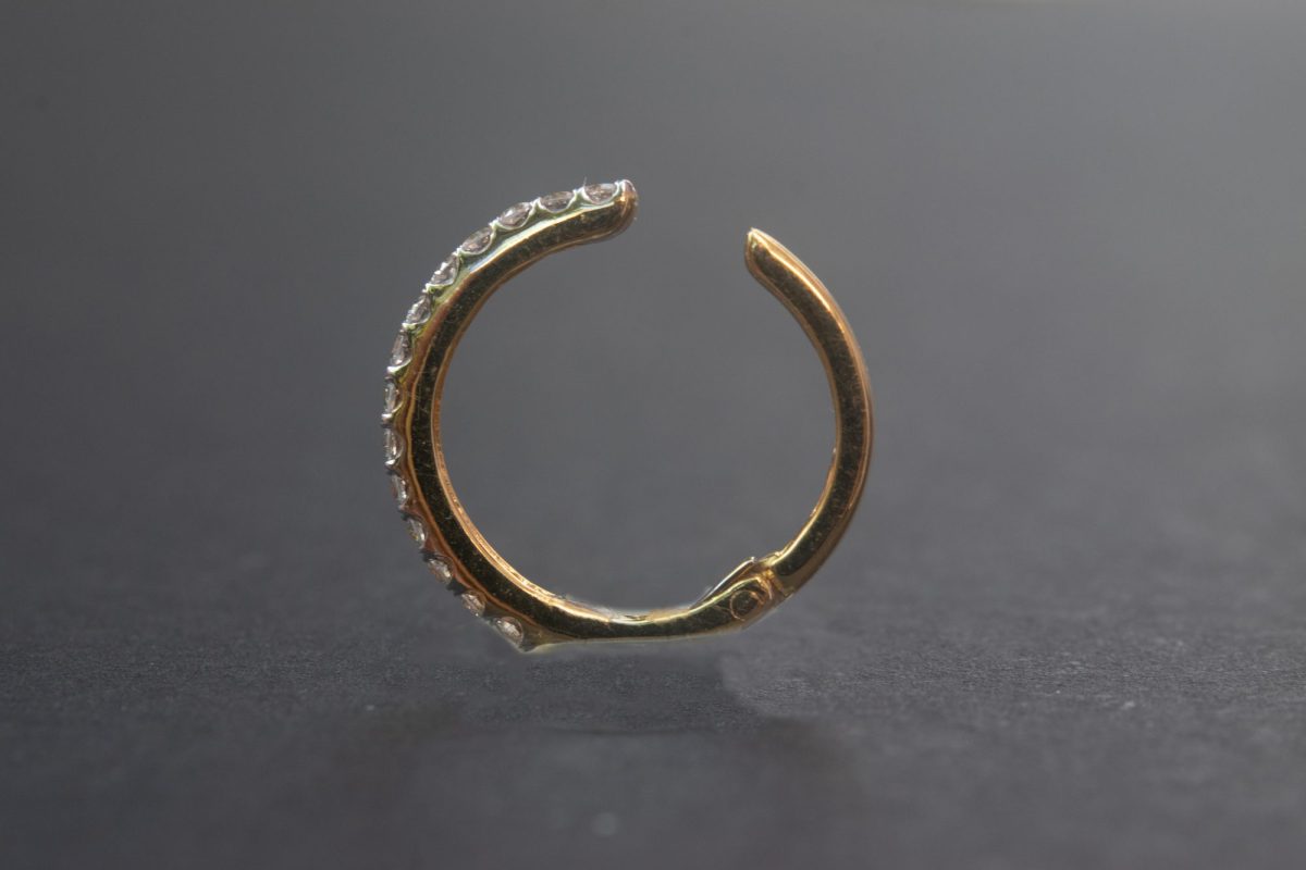 Diamond 11mm Ear Cuff No Piercing - Image 3