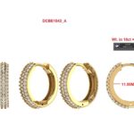 Custom listing for 18k hoop pair for Minna Benny With SGL certification.